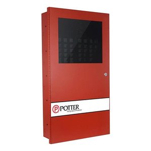 Potter PVC-MP16 High Rise Evacuation System Master Panel, 16-Switch Control, Red