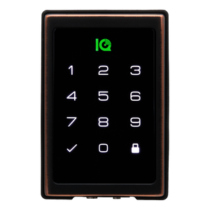 IQ IQDLK-PGONKT-ORB PowerG Smart Deadbolt No Keypad Touchscreen with PowerG Communication, Oil Rubbed Bronze
