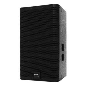 QSC E112-BK 2-Way E Series Passive Loudspeaker with 12" Die-Cast Aluminum Woofer, 400W