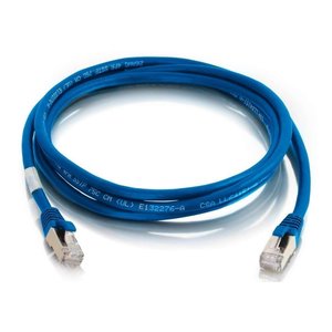 Quiktron 576-S10-001 Q-Series Patch Cords, CAT6 Shielded, Booted, 1', Blue