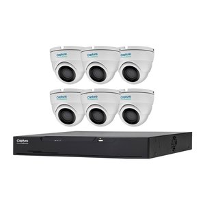 Capture Advance R2-HD8C5MPK Kit, 7-Piece, Includes (1) 8-Channel 5MP 2TB DVR and (6) 5MP HD Eyeball Camera with 2.8mm Lens