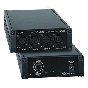 RDL AV-LN4 Line Level Audio to Network Interface