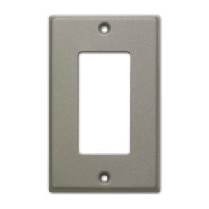 RDL CP-1G Single Cover Plate, Grey