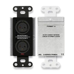 RDL DB-TPSM2A Active Two-Pair Sender, Dual Microphone Preamplifier, Twisted Pair Format-A