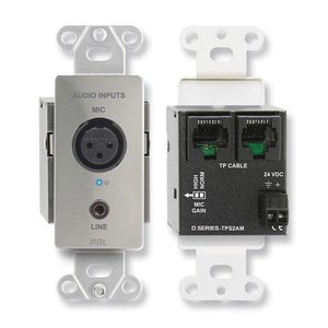 RDL DS-TPS2AM Active Two-Pair Sender, Twisted Pair Format-A, XLR Microphone, Stereo Mini-Jack in