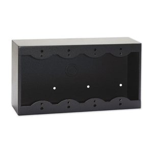 RDL SMB-4B Surface Mount Box for 4-Decora-Style Modules, Black