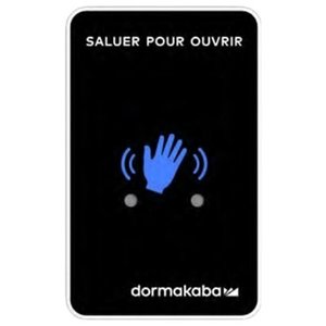 RCI 910TC-F 910TC Series Touchless Switch Actuator, "Waving Hand" Sign, French