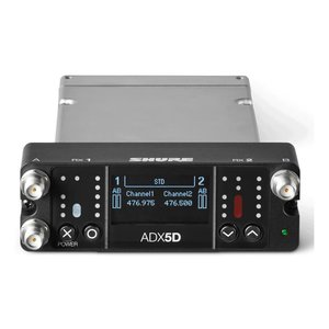 Shure ADX5DUS=-A Axient Digital Dual-Channel Portable Wireless Receiver, A Frequency Band