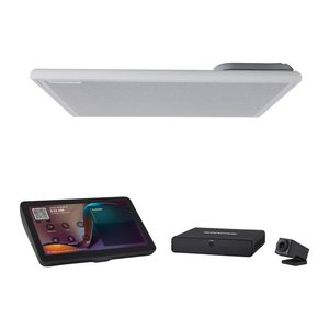 Shure IMXRK30 IntelliMix Room Kit 30, Includes MXA902 Ceiling Microphone + Speaker, Huddly IQ USB Camera, IntelliMix Compute, IntelliMix Touch Panel, and Network Switch