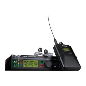 Shure P9TRA+425CL-G6 PSM 900 Series Wireless Personal Monitor System with P9T Transmitter, P9RA+ Bodypack Receiver, and SE425-CL Earphones, Clear