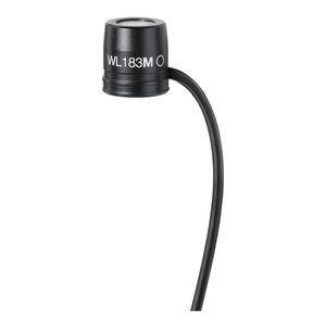 Shure WL183MB/O-LM3 Omni Condenser Lavalier Microphone, Black