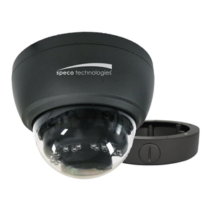 Speco H4FD2M 4MP Flexible Intensifier HD-TVI Dome Camera with Junction Box, 2.7-12mm Motorized Zoom Lens, Dark Gray