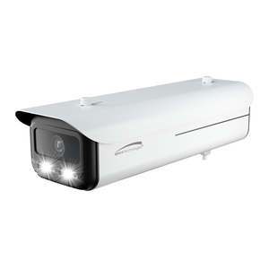 Speco O4BXLP1M 4MP IP License Plate Recognition Box Camera with White Light Intensifier, 8-32mm Motorized Lens, NDAA Compliant, White