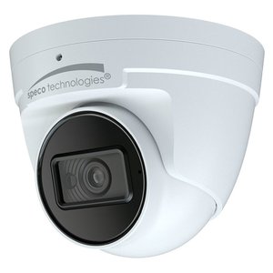 Speco O4T9 4MP IR Turret IP Camera with Advanced Analytics, Includes Junction Box, 2.8mm Fixed Lens, White