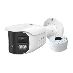 Speco O8LMSB2 8MP 180˚ MultiSensor IP Bullet Camera with White
