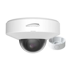 Speco O8P4N 8MP H.265 Mini Dome AI IP Camera with IR, 2.8mm Fixed Lens, White Housing, NDAA