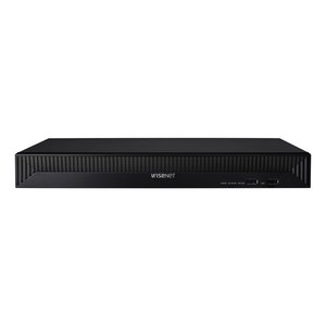Hanwha QRN-1630S 16-Channel 8MP PoE NVR, 128Mbps Recording, NDAA and FCC Compliant