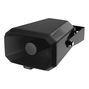Hanwha SPA-H100B IP Horn Speaker, 100 dB SPL, Black