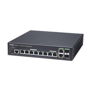 VIVOTEK AW-GEV-108A-130 8xGbE PoE + 2xGbE Combo VIVOCAM L2 Managed PoE Switch