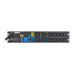 Eaton Tripp Lite EMAU06-10 Managed PDU, 1PH, 2U, NEMA L6-30P Input, 5.76kW, 24A, 200-240V, 16 Outlets, 10' Cord