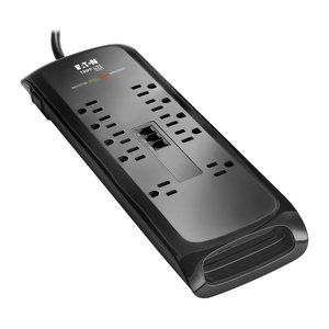 Eaton Tripp Lite TLP1008TEL Protect It! 10-Outlet Surge Protector with Tel/DSL Protection, 2395J, 8' Cord, Black