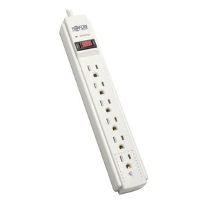 Eaton Tripp Lite TLP606TAA Protect It! 6-Outlet Surge Protector, Diagnostic LED, 790 Joules, 6' (1.83m) Cord, TAA Compliant