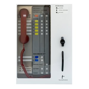 Talkaphone AOR-5-DSL Area of Rescue Fixed 5-Station Analog Command Unit, Enclosure with Door, Standard Twist Latch