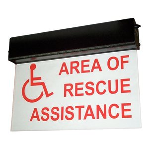Talkaphone ETP-SIGN/LD Deluxe Lighted "AREA OF RESCUE ASSISTANCE" Sign