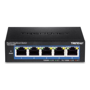TRENDnet TEG-S50ES 5-Port Gigabit EdgeSmart Switch, 10 Gbps
