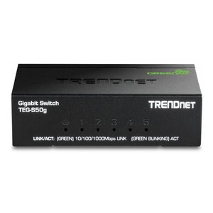 TRENDnet TEG-S50g 5-Port Gigabit GREENnet Mini Switch, 10 Gbps