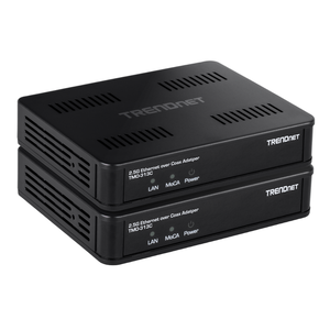 TRENDnet TMO-313C2K 2.5Gbps Ethernet over Coax Adapter, 2-Piece