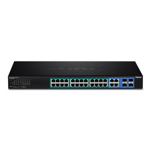 TRENDnet TPE-2840WS 28-Port Gigabit Web Smart PoE+ Switch, 56Gbps