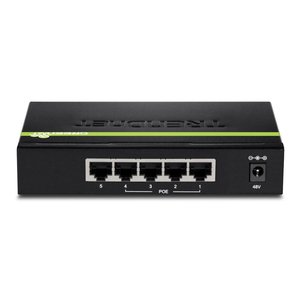 TRENDnet TPE-TG50g 5-Port Gigabit PoE+ Switch, 10 Gbps, 31W PoE