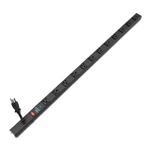 SurgeX ESP-VP-10V-1212 Vertical PDU, 12xNEMA 5-15R Outlets