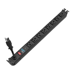SurgeX ESP-VP-10VR-128 8-Port Vertical Rack Mount Surge Protector, 15A
