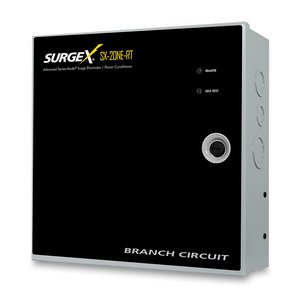 surgex sx-20ne-rt power conditioner with remote on image of u7-sx20nert