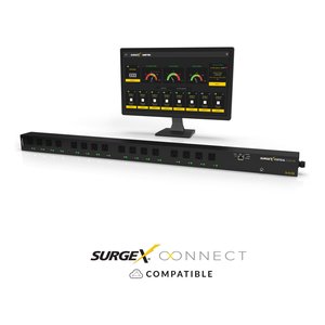 SurgeX SX-VS-1216 Vertical Series+ Smart Vertical PDU, 16-Outlet Configuration, 120V