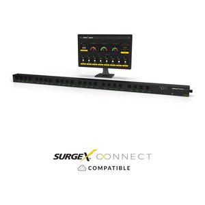 SurgeX SX-VS-1624 Vertical Series+ Smart Vertical PDU, 24-Outlet Configuration, 120V