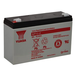 Yuasa NP10-6 6V 10Ah Rechargeable Valve Regulated SLA Battery