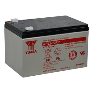 Yuasa 12V, 12Ah Fire Retardant SLA Battery