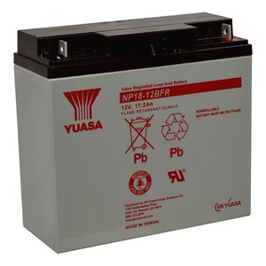 Yuasa NP1812B-FR 12V, 17.2Ah Rechargeable SLA Battery, Terminals, Flame Retardant