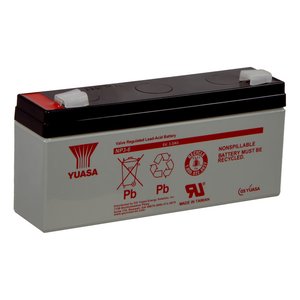 Yuasa NP36 6V, 3Ah Rechargeable SLA Battery, Terminals