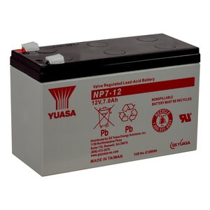 Yuasa NP7-12 TAA 12V 7Ah SLA Battery, TAA Compliant