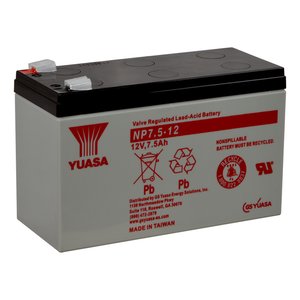 Yuasa NP7.5-12 12V 7.5Ah Valve Regulated SLA Battery