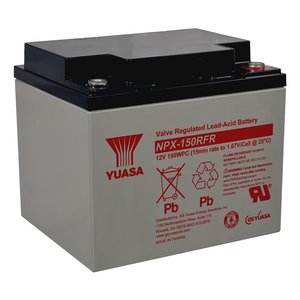 Yuasa NPX-150RFR 12V 40AH 150WPC High Rate AGM Rechargeable SLA Battery, Flame Retardant