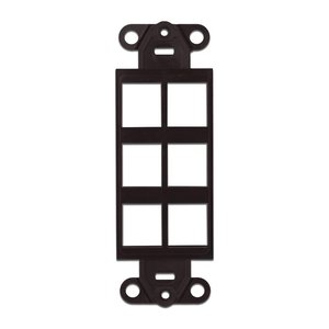 Wirepath DEC-STRAP-6-BR Decorative Strap, 6-Port, Brown