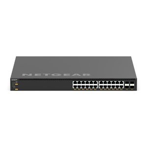 Netgear XSM4328CV-TAANES 24x10G/Multi-Gig PoE+ and 4xSFP28 25G Managed AV Network Switch, TAA Compliant