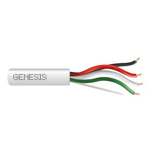 Genesis 31031112 22/4 Solid Unshielded Cable, Plenum, CMP, FT6, 1000' (304.8 m) Pull Box, Natural