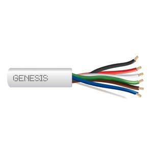 Genesis 31061112 22/6 Stranded Unshielded Cable, Plenum, CMP, FT6, 1000' (304.8 m) Pull Box, Natural