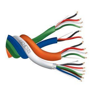 Genesis 31955099 22/6 Stranded Shielded + 22/4 Stranded + 22/2 Stranded + 18/4 Stranded Profusion Access Control Cable, Plenum, CMP, FT6, 500' (152.4 m) Reel, Unjacketed